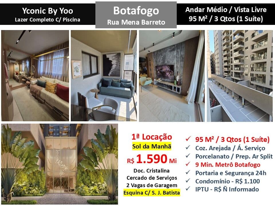 Apto Botafogo Mena Barreto Yconic By Yoo 95M²