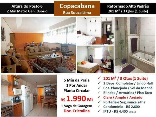 Apartamento em Rio de Janeiro - Copacabana