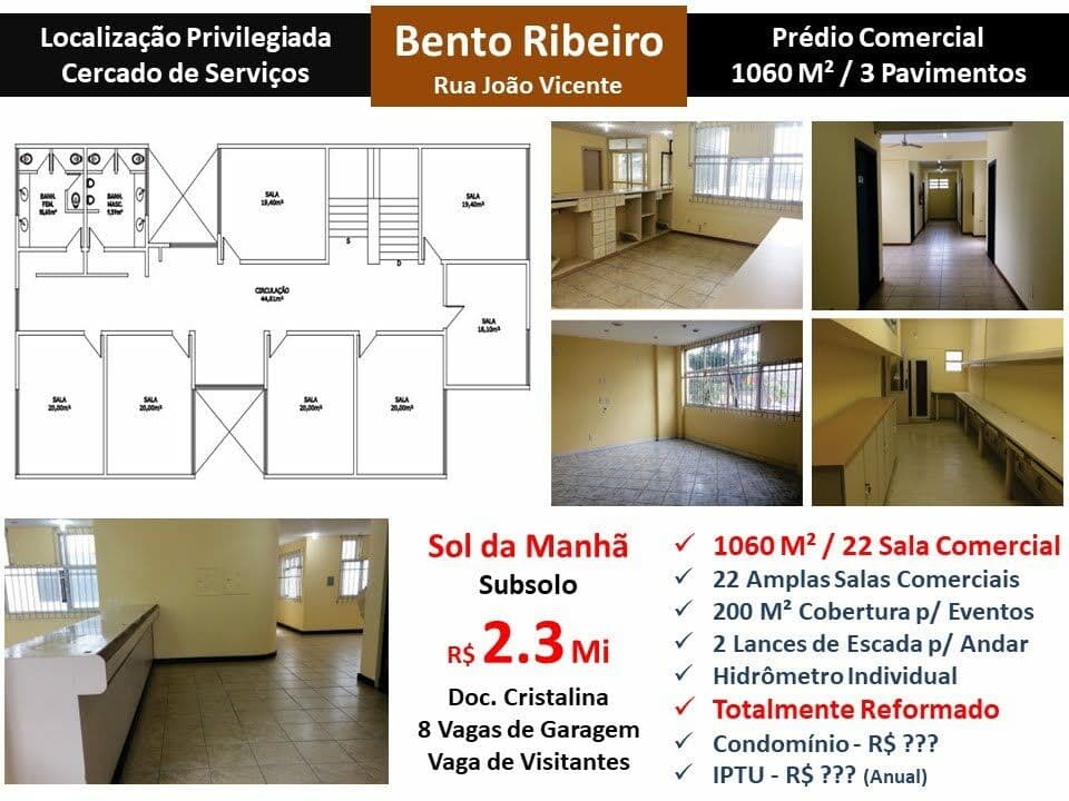 Prédio JPA Bento Ribeiro João Vicente 1060M²