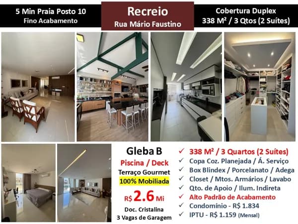 Cob Recreio Gleba B Mário Faustino 338M²