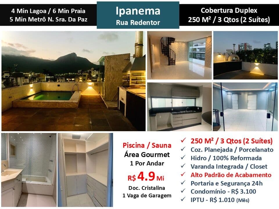 Cob Ipanema Redentor 250M²