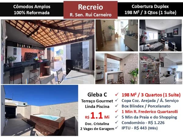 Cob Recreio Gleba C Rui Carneiro 198M²