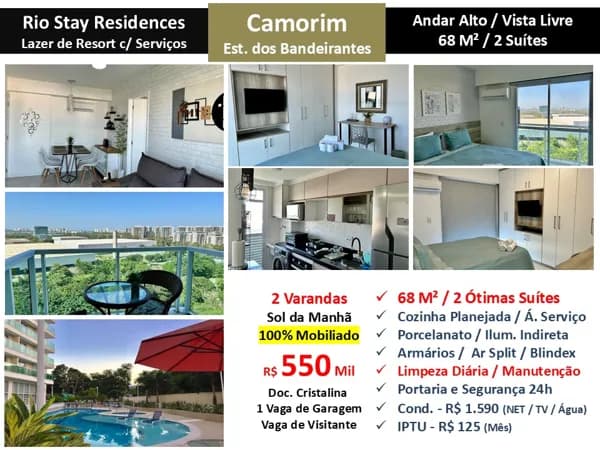 Apto Barra da Tijuca Camorim Rio Stay 68M²
