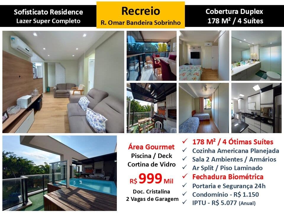 Cob Recreio Zico Sofisticato 178M²