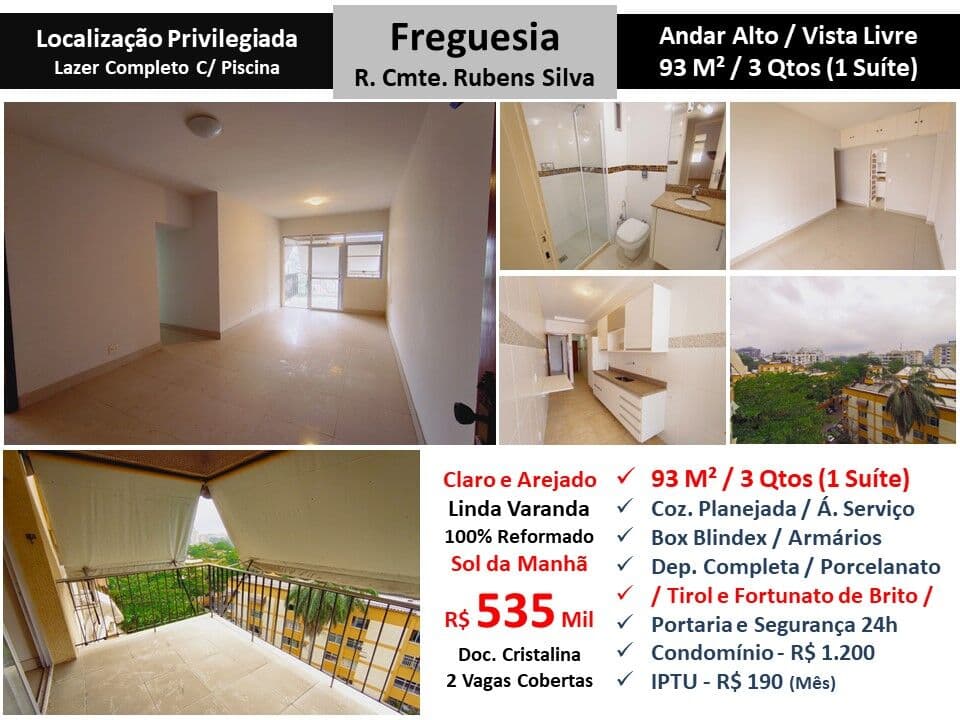 Apto JPA Freguesia Rubens Silva 93M²