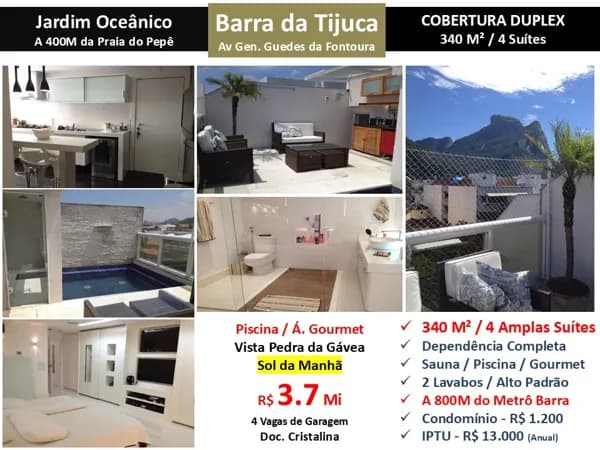 Cob Barra da Tijuca JO Guedes da Fontoura 340M²