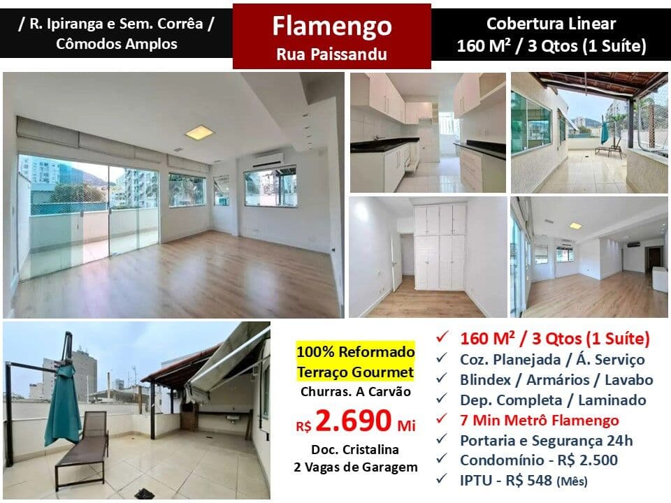 Cob Flamengo Paissandu 160M² Linear