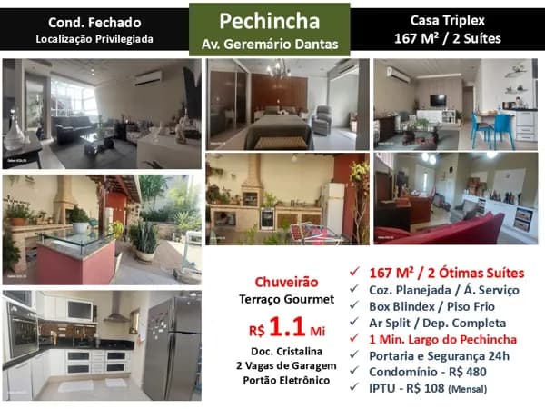 Casa JPA Pechincha Geremário Dantas 167M²