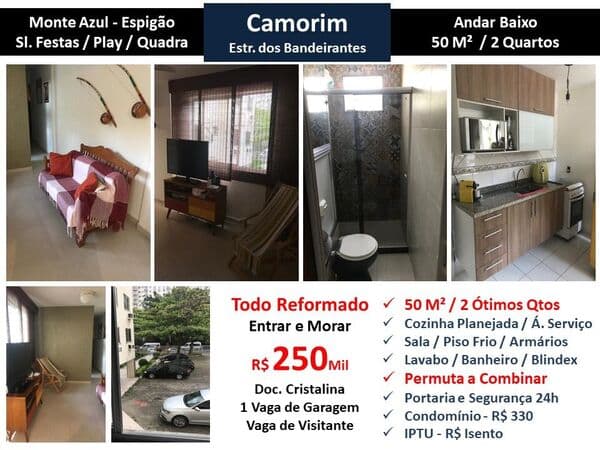 Apto Barra da Tijuca Camorim Espigão 50M² 3