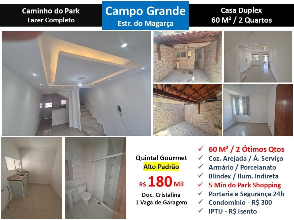Casa Campo Grande Caminho do Park 60M²