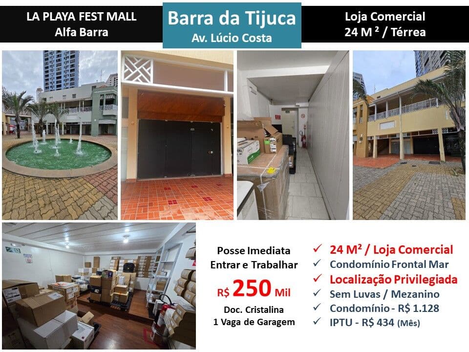 Loja Barra da Tijuca Alfa Barra LA PLAYA FEST MALL 24M²
