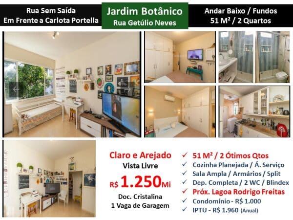 Apto Jardim Botânico Getúlio das Neves 51M²