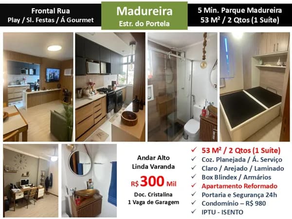 Apto Madureira Portela 53M²