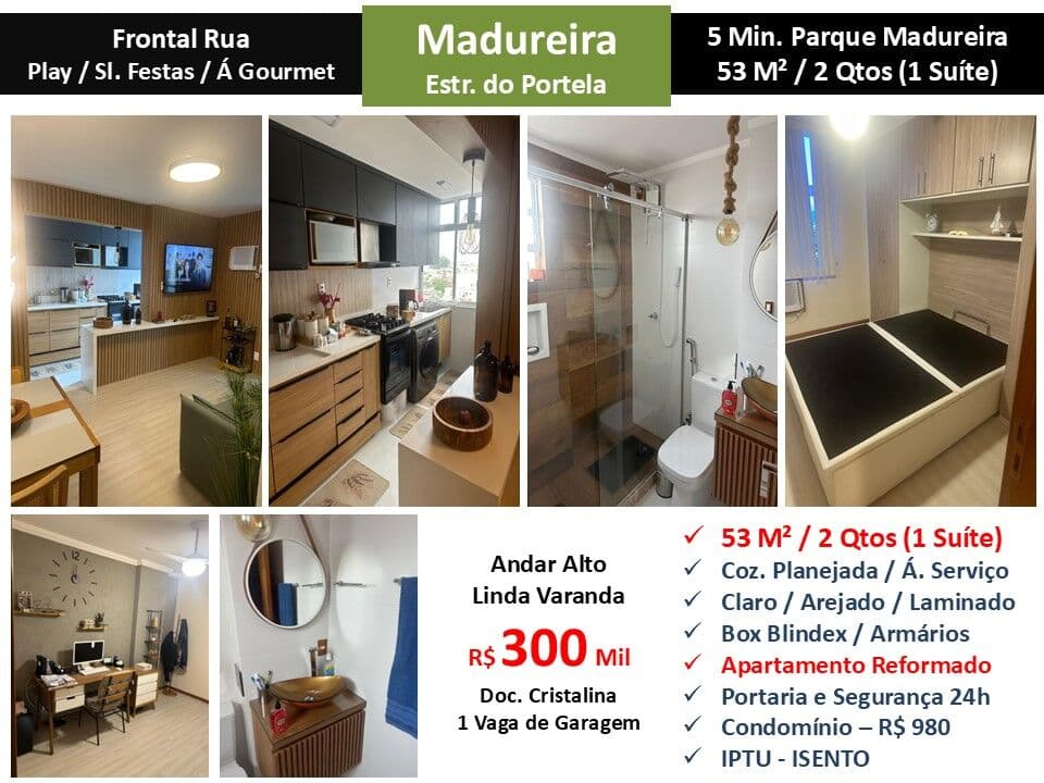 Apto Madureira Portela 53M²
