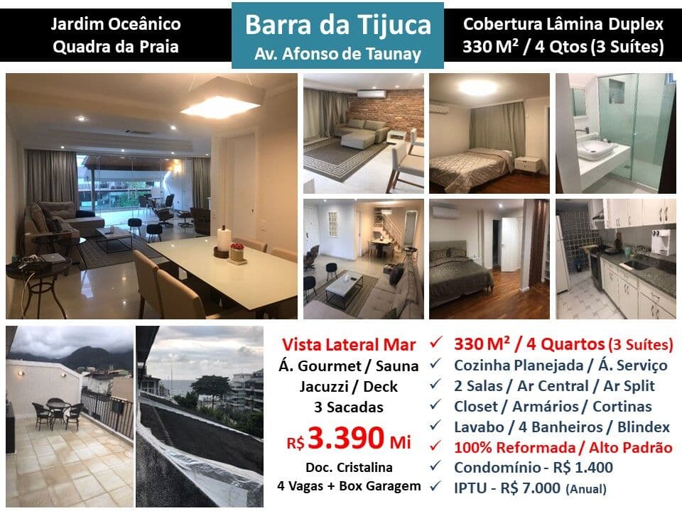 Cob Barra da Tijuca JO Afonso de Taunay 330M²