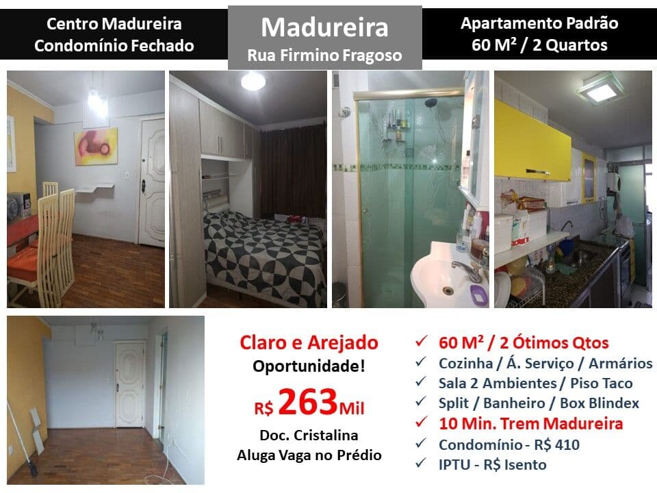 Apto Madureira Firmino Fragoso 60M²