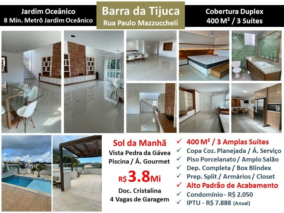 Cob Barra da Tijuca JO Paulo Mazzuccheli 400M²