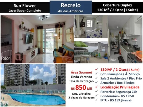 Cob Recreio Sun Flower 130M²