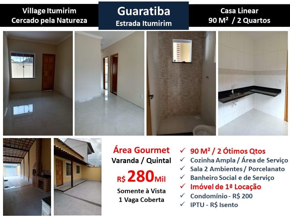 Casa Guaratiba Itumirim 90M² Linear