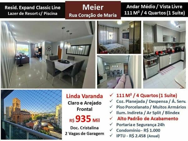 Apto Meier Coração de Maria 111M²