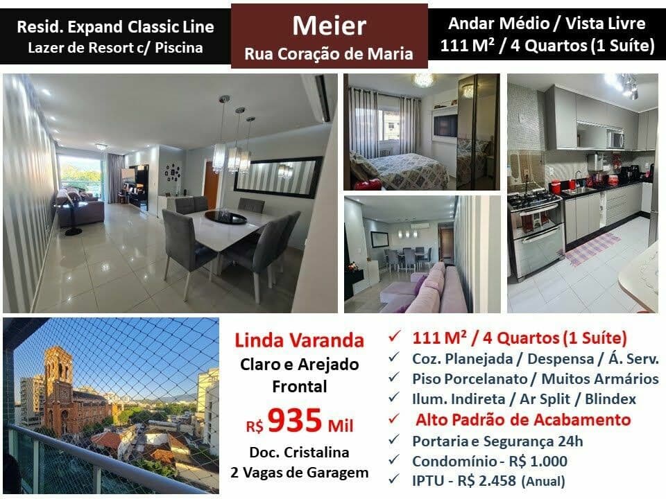 Apto Meier Coração de Maria 111M²