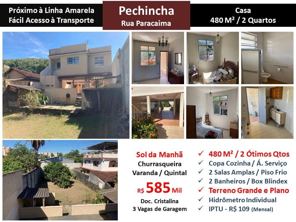 Casa JPA Pechincha Paracaima 480M²
