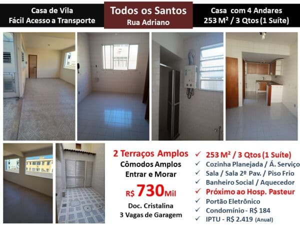 Casa Todos os Santos Adriano 253M²
