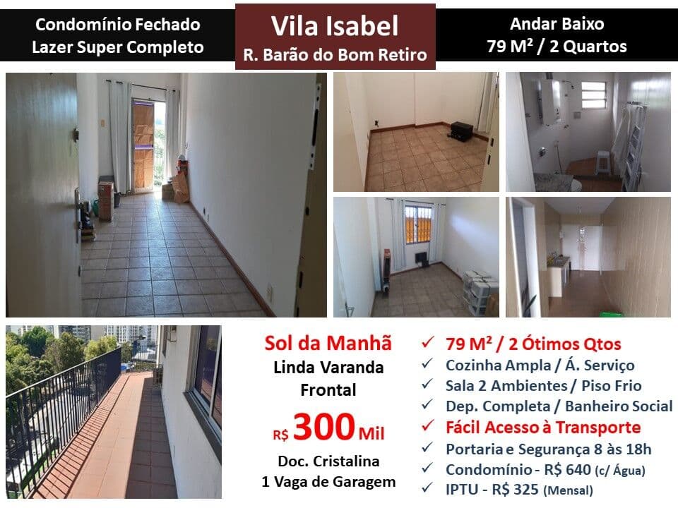 Apto Vila Isabel Barão do Bom Retiro 79M²