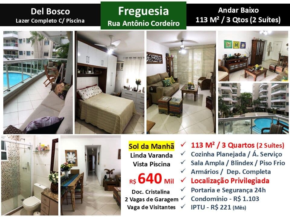 Apto JPA Freguesia Del Bosco 113M² 3