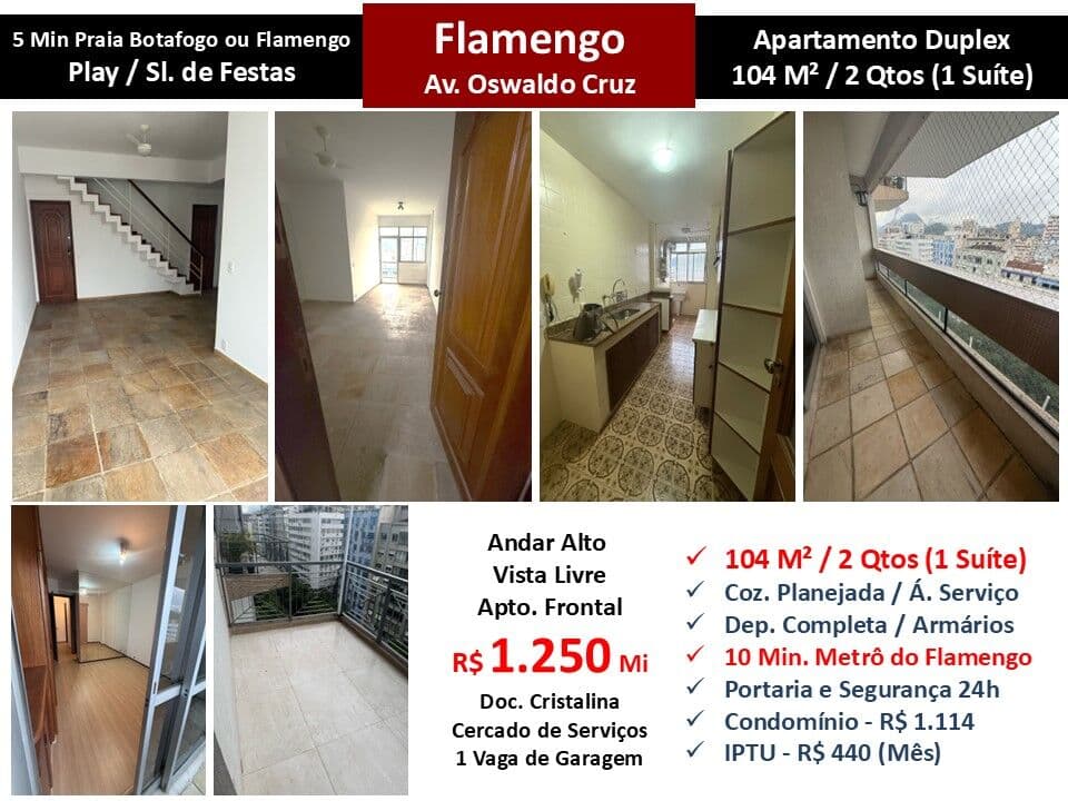 Apto Flamengo Oswaldo Cruz 104M²