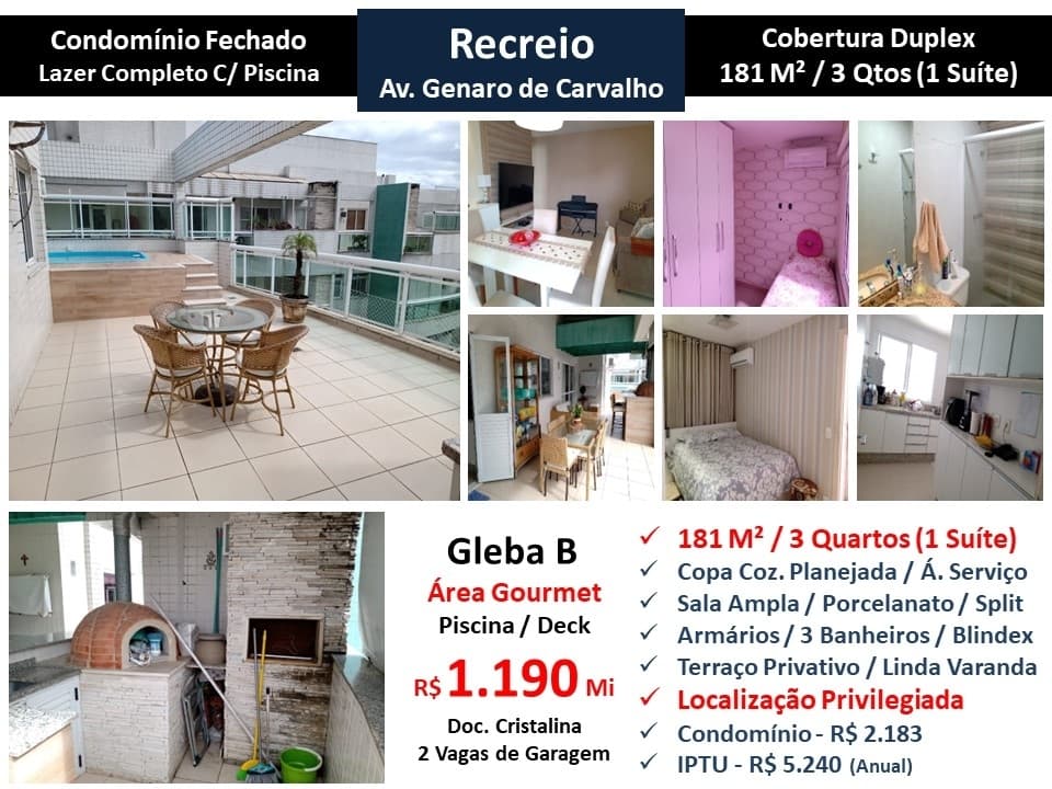 Cob Recreio Gleba C Genaro de Carvalho 181M²
