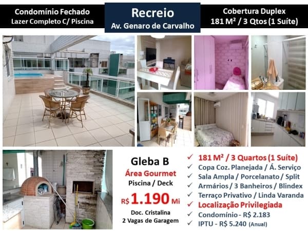Cob Recreio Gleba C Genaro de Carvalho 181M²