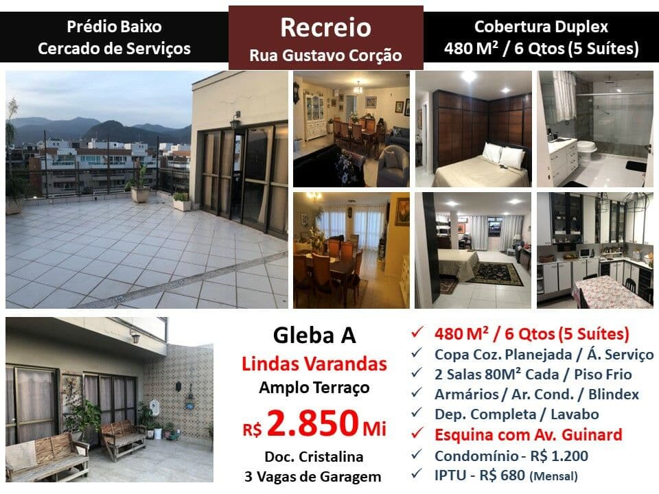 Cob Recreio Gleba A Gustavo Corção 480M²