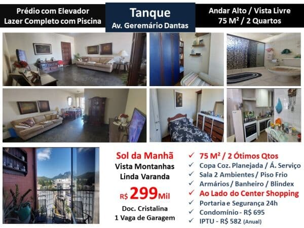 Apto JPA Pechincha Geremário Dantas 75M²
