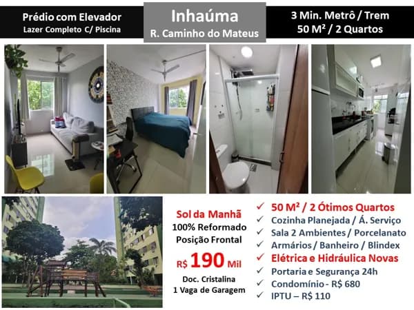 Apto Inhaúma Caminho do Mateus 50M²