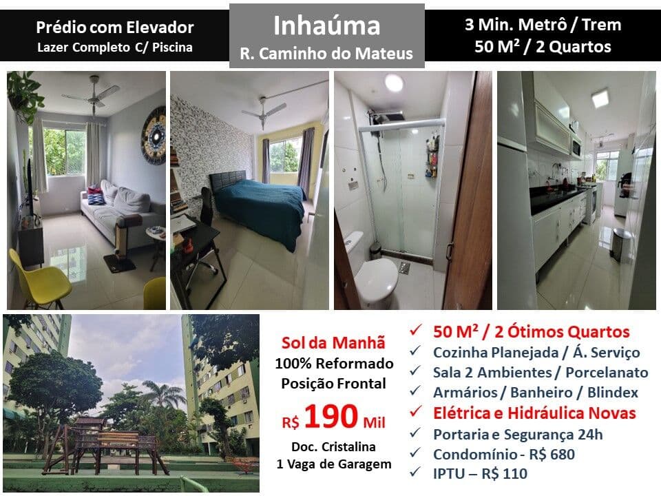 Apto Inhaúma Caminho do Mateus 50M²