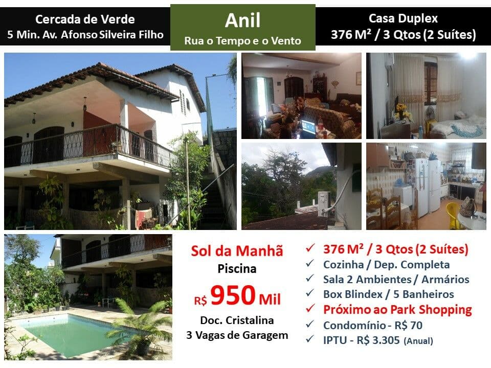 Casa JPA Anil O Tempo e o Vento 376M²