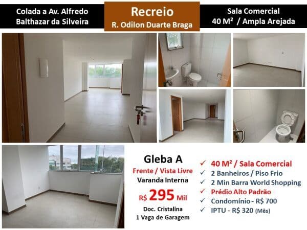 Sala Recreio Gleba A Odilon Duarte Braga 40M²
