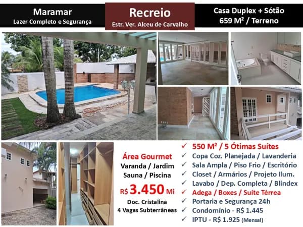 Casa Recreio Maramar 550M² 4