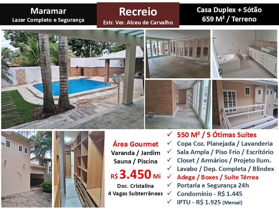 Casa Recreio Maramar 550M² 4