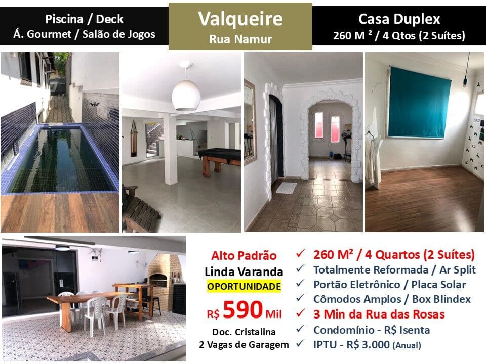 Casa JPA Valqueire Namur 260M²