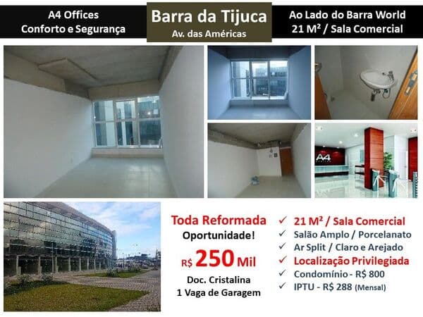 Sala Recreio A4 Offices 21M²