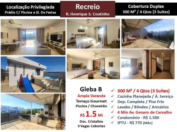 Cob Recreio Gleba B Henrique S Coutinho 300M²