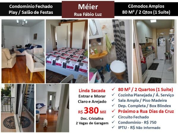 Apto Meier Fabio Luz 80M²