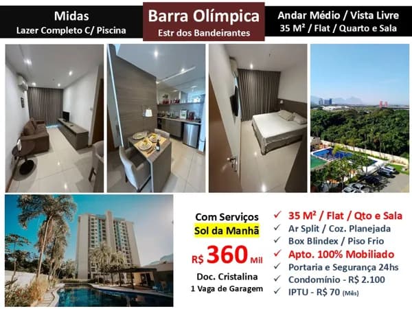 Apto Barra Olímpica Midas 35M²