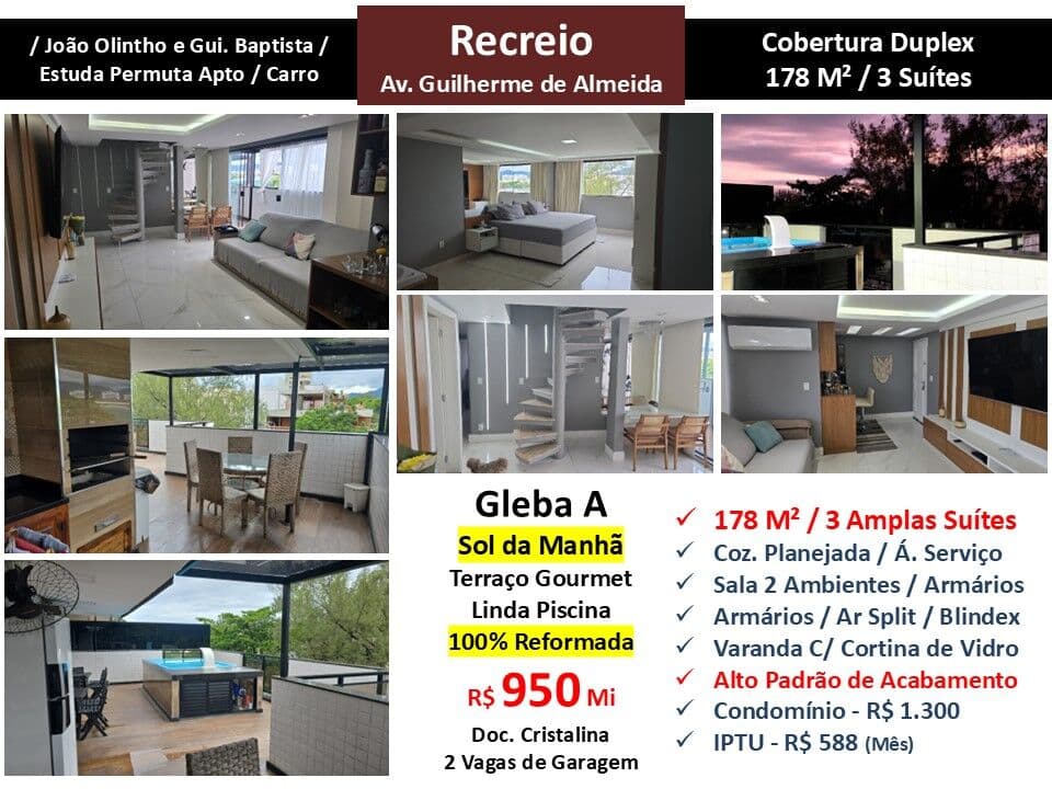 Cob Recreio Gleba A Guilherme de Almeida 178M²