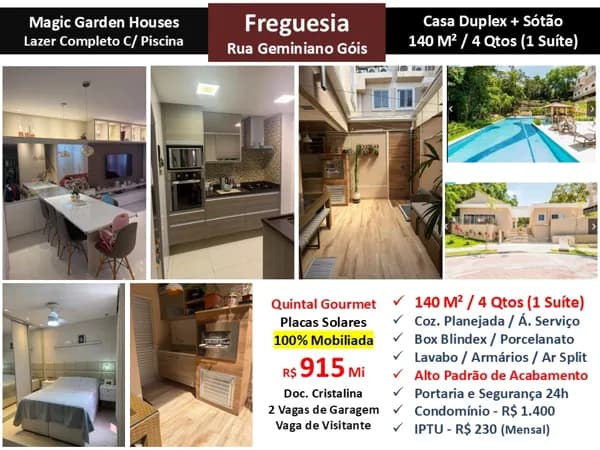 Casa JPA Freguesia Magic Garden 140M² 3