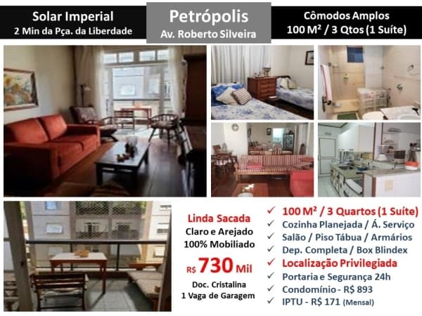 Apto Petrópolis Solar Imperial 100M²