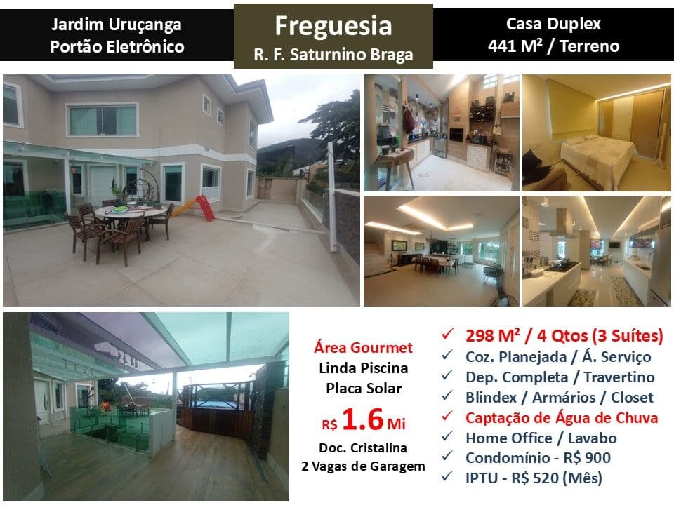 Casa JPA Freguesia Jardim Uruçanga Saturnino Braga 298M²