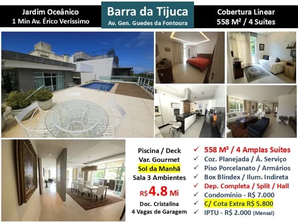 Cob Barra da Tijuca JO Guedes da Fontoura 558M² Linear